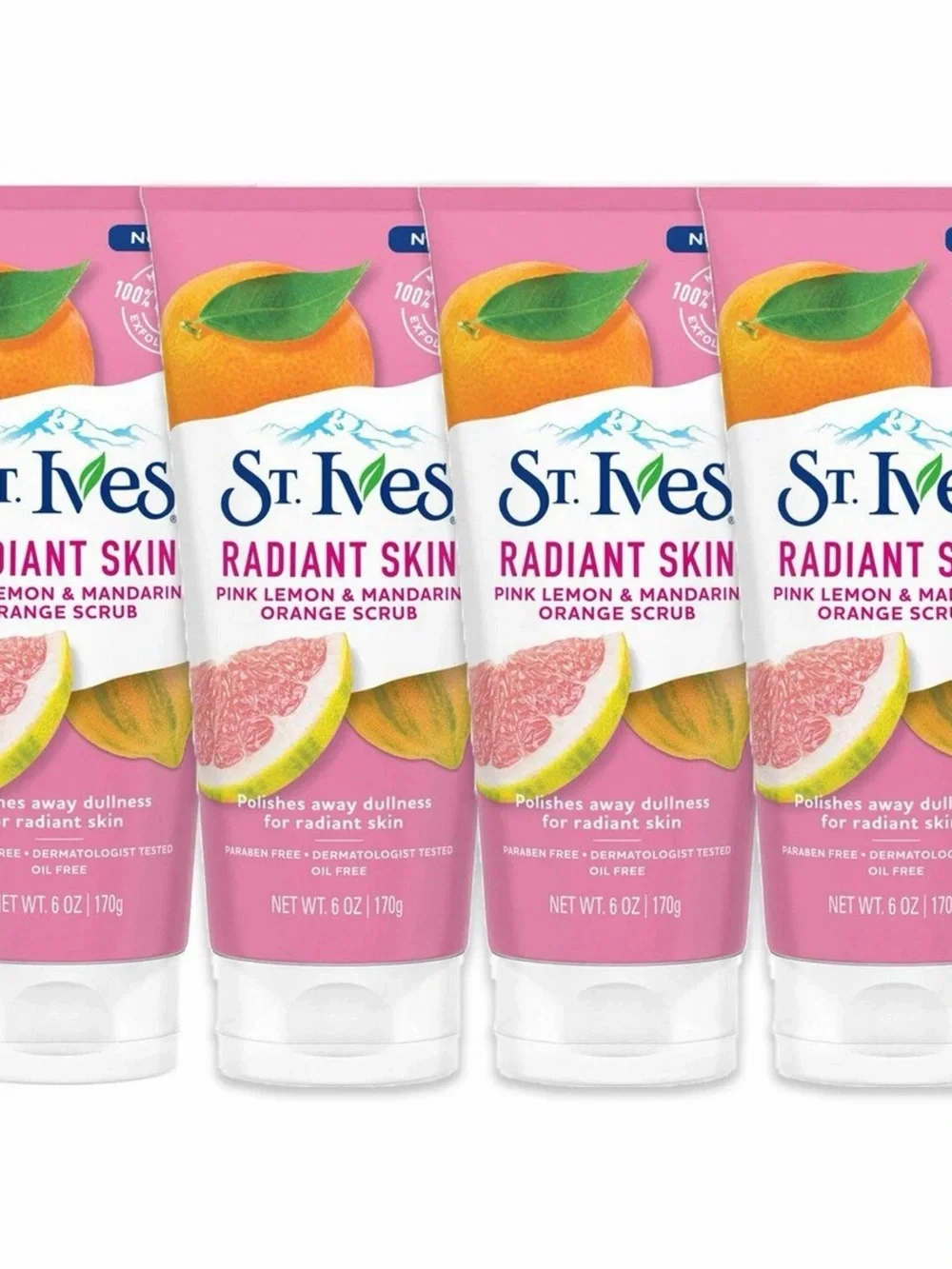 St. Ives Pink Lemon & Mandarin Orange Scrub - Radiant Skin (Pink)